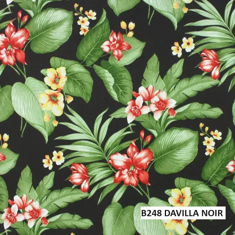 FABRIC CLOSE-UP OF CUSHION COLOR B248 - DAVILLA NOIR