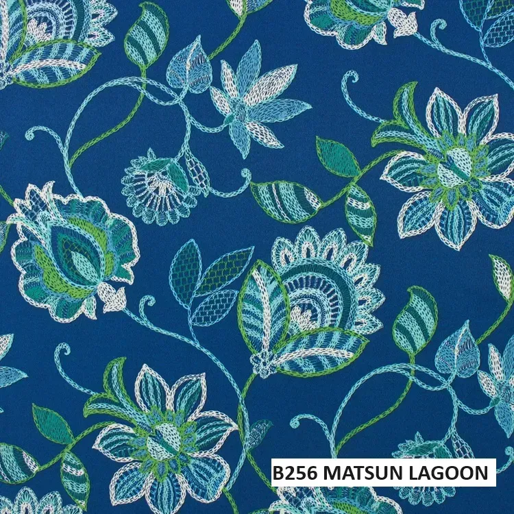 Polyester: B256 Matsun Lagoon fabric close-up