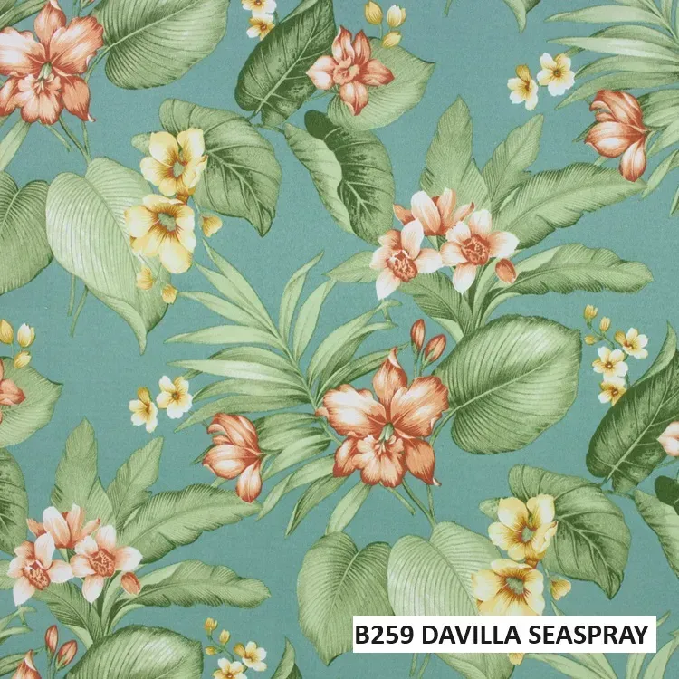 FABRIC CLOSE-UP OF CUSHION COLOR B259 - DAVILLA SEASPRAY