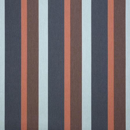 A close up of a brown and white striped fabric.