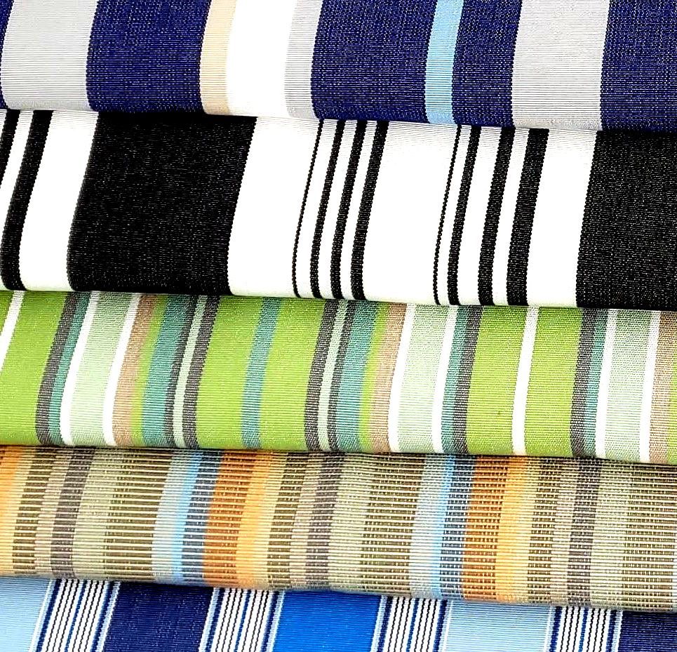 Stack of Tempotest fabrics in various colors folded on top of each other