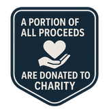 Click to learn about the missions we support A portion of all proceeds are donated to charity.