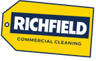 Richfield Commercial Cleaning logo yellow tag design
