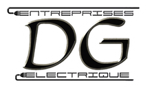 Un logo noir et blanc pour les entreprises dg electrice