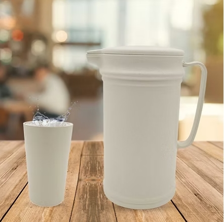 Bio Utensil Bamboo Fiber JUG With 2 Glasses