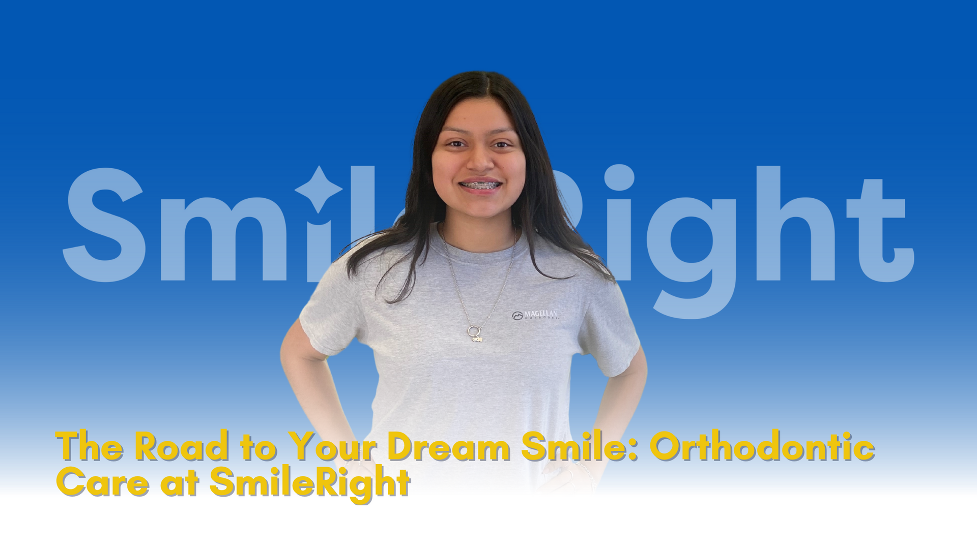 a patient excited to be getting metal braces