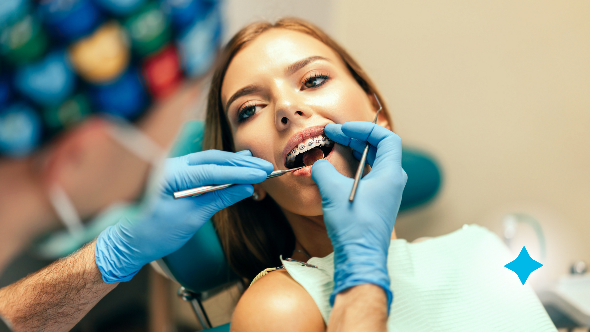 Provider reviewing patient