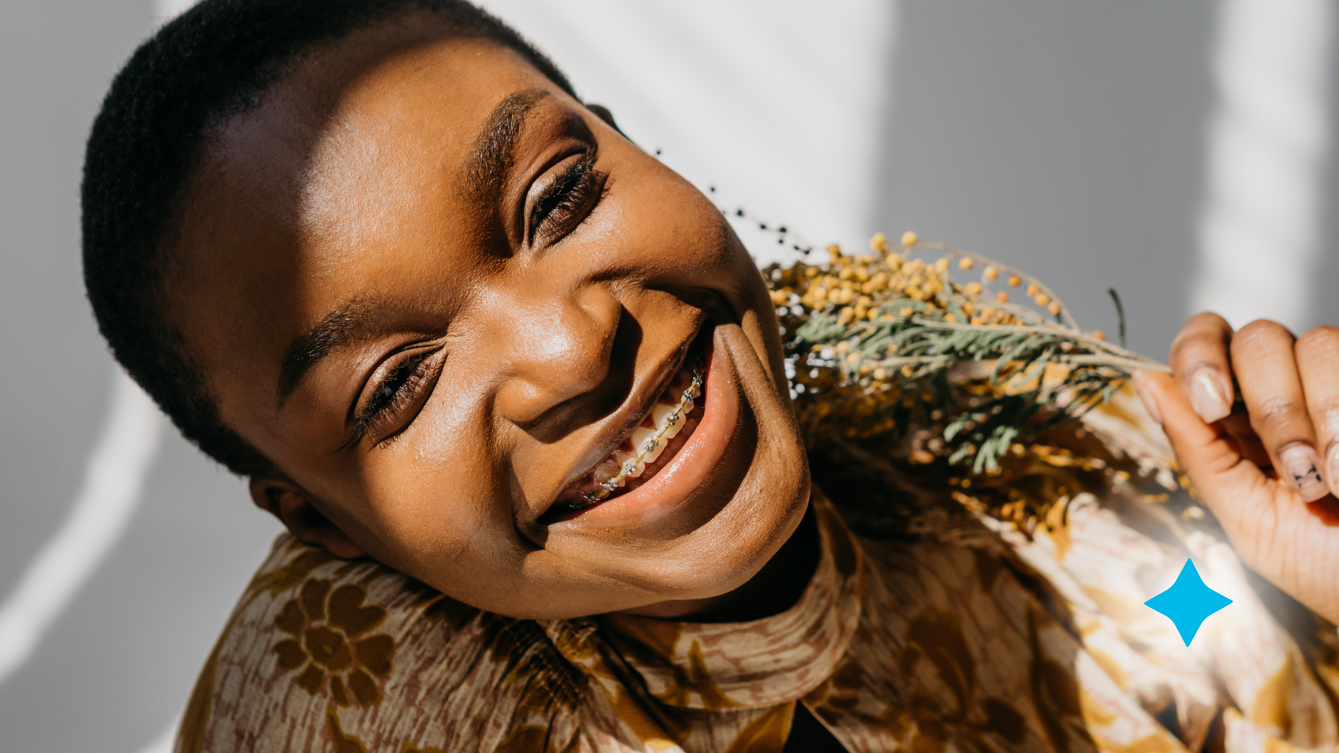 girl smiling with braces