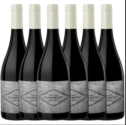Zuccardi Vino Concreto Malbec Altamira Caja por 6 Botellas 750cc