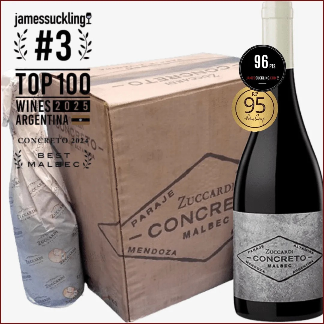 Zuccardi Vino Concreto Malbec Altamira Caja por 6 Botellas 750cc