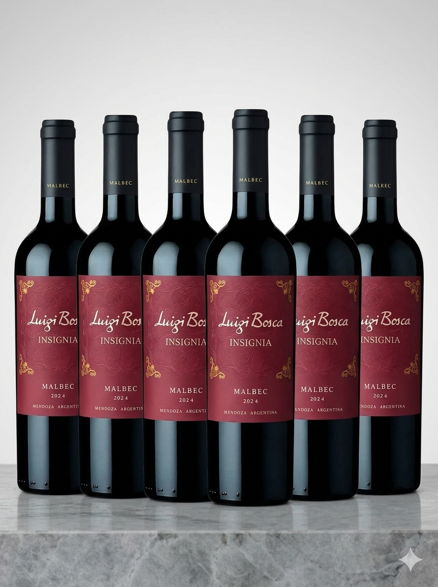 Luigi Bosca Insignia Malbec caja x 6 Botellas de 750cc