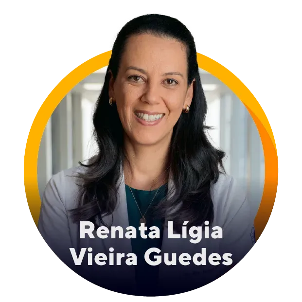 Uma foto de uma mulher com o nome renata ligia vieira guedes