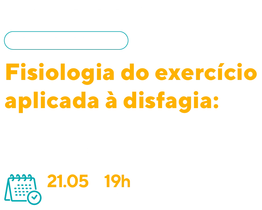 A white background with a calendar and the words `` fisiologia do exercicio aplicada à disfagia ''