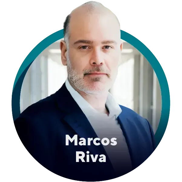 Um homem de terno se chama marcos riva