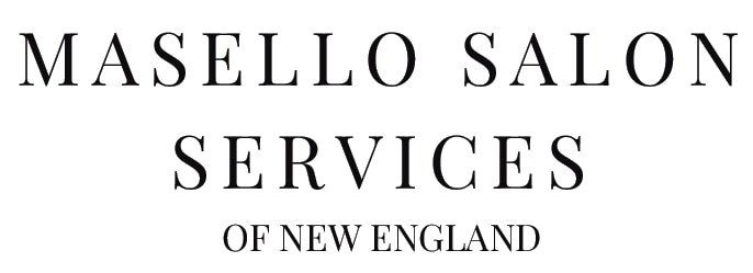 Masello Salon Services of New England logo in black serif text on a white background