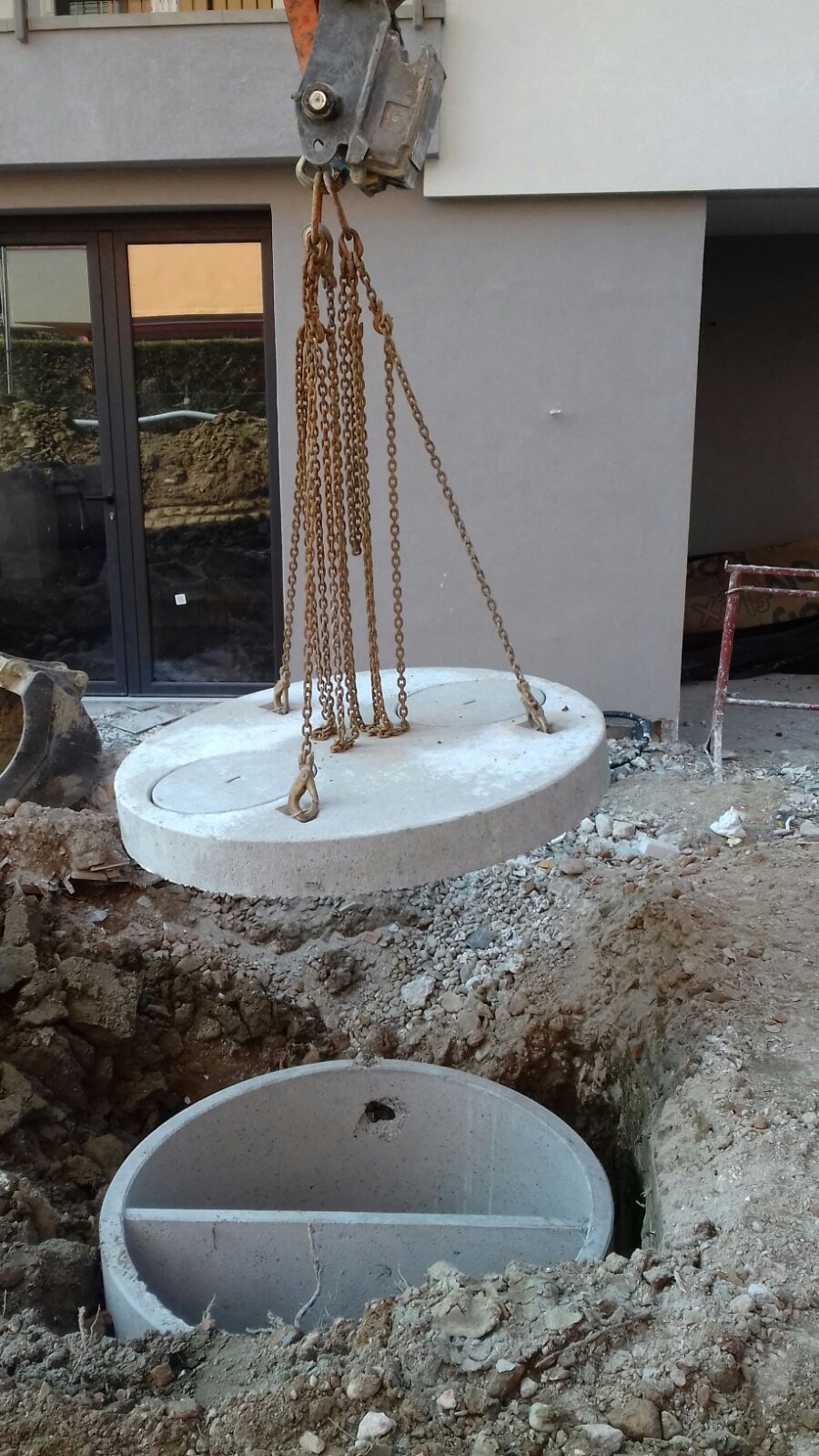 posa vasca di cemento