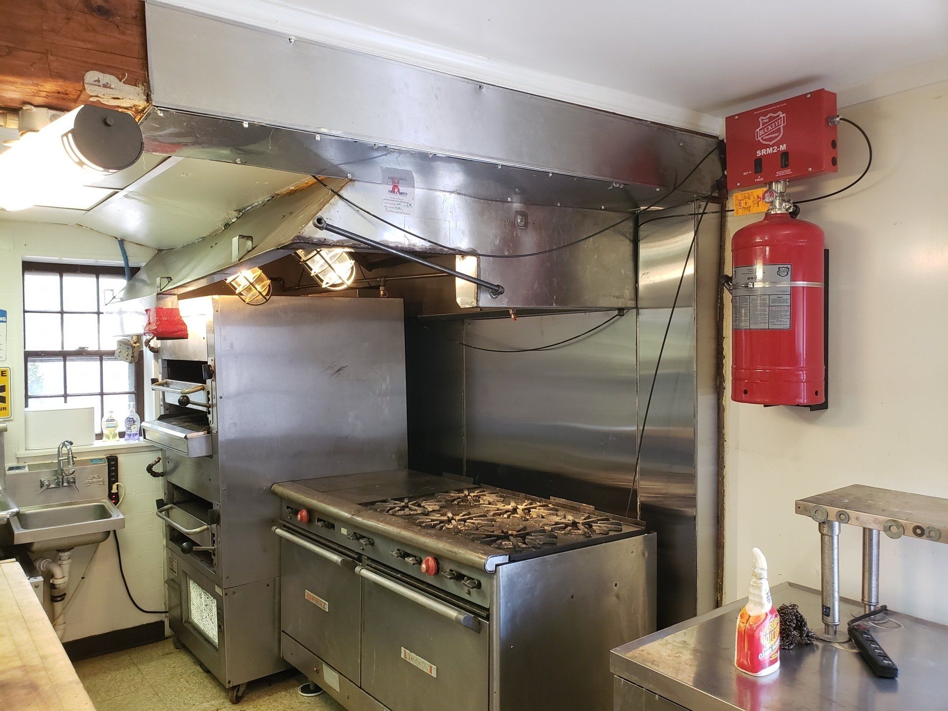 Buckeye Fire Suppression System Installation. Stainless Steel Backsplash Installation in a 200 year old B & B. Buckeye Fire Suppression System Installation. Stainless Steel Backsplash Installation in a 200 year old B & B.