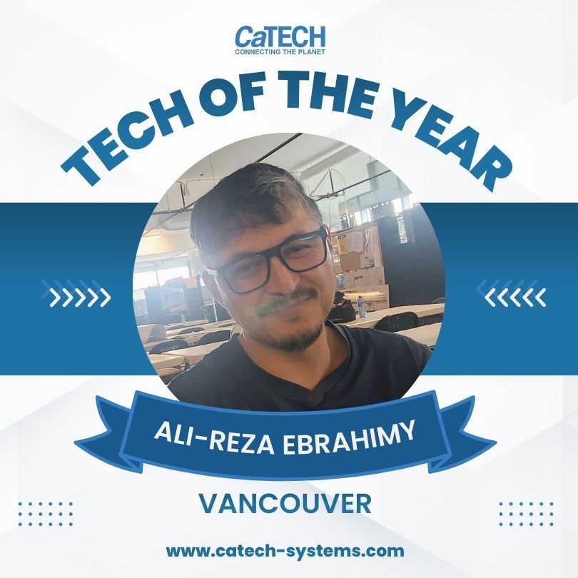 CaTech Tech of the Year 2025 award. Ali-Reza Ebrahimy, Vancouver.