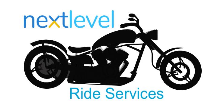 Next Level Ride Services A logo for nextlevel ride services shows a motorcycle