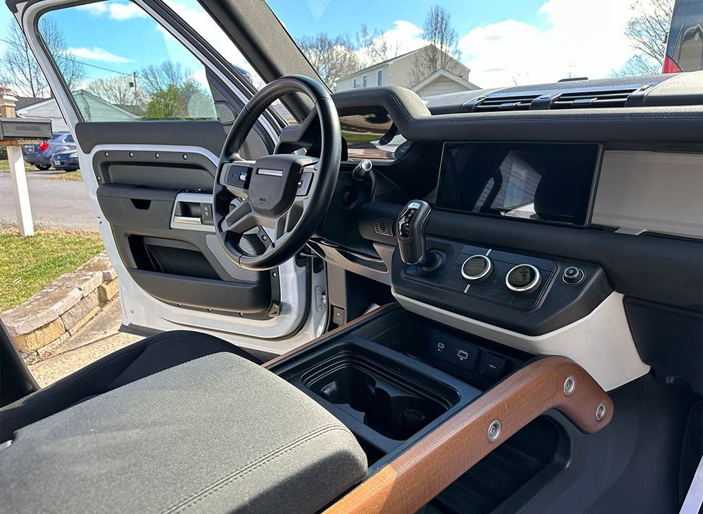 land rover defender interior
