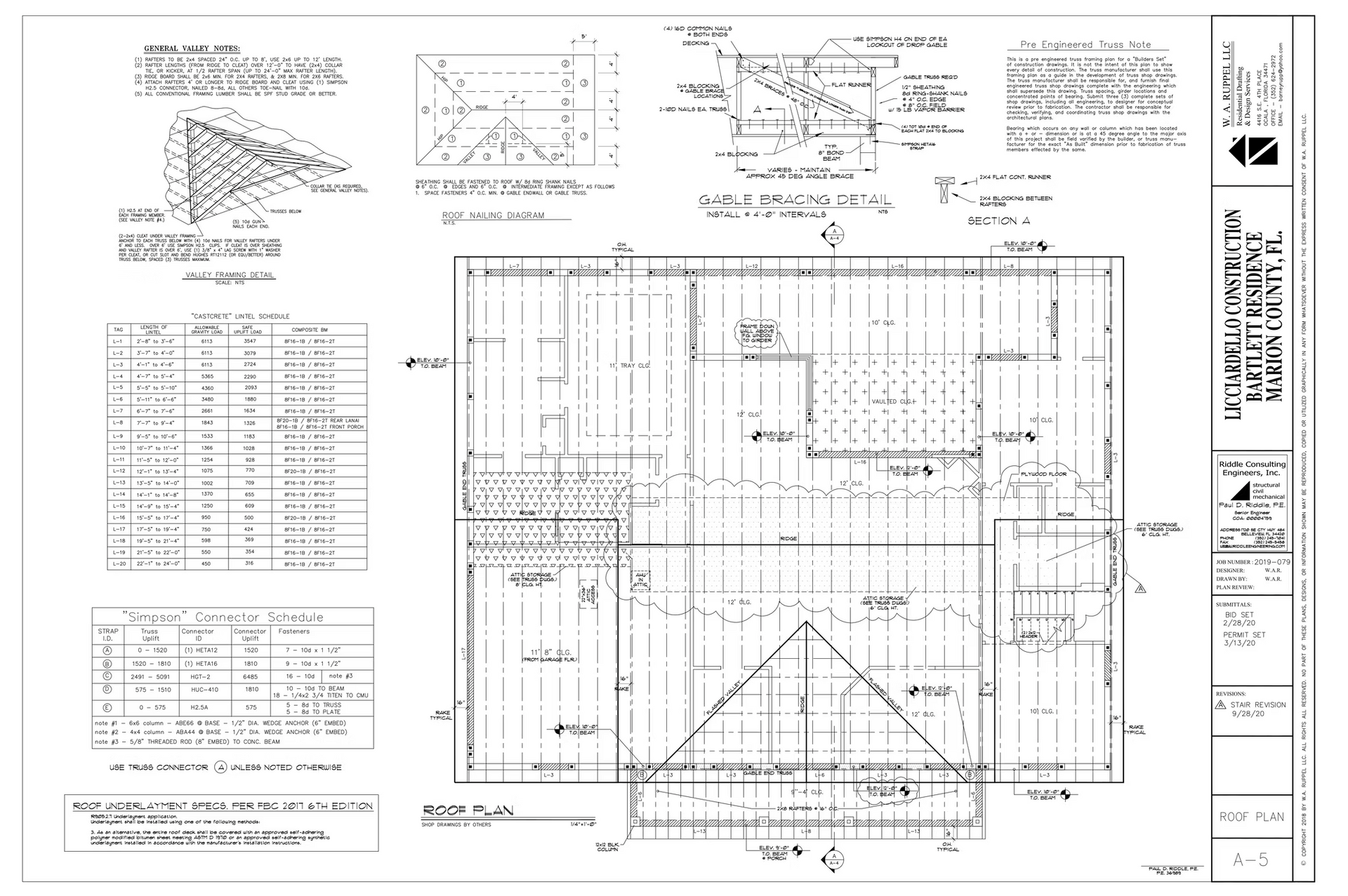 Technical engineering blueprint with charts, tables, and structural section diagrams on a white page.