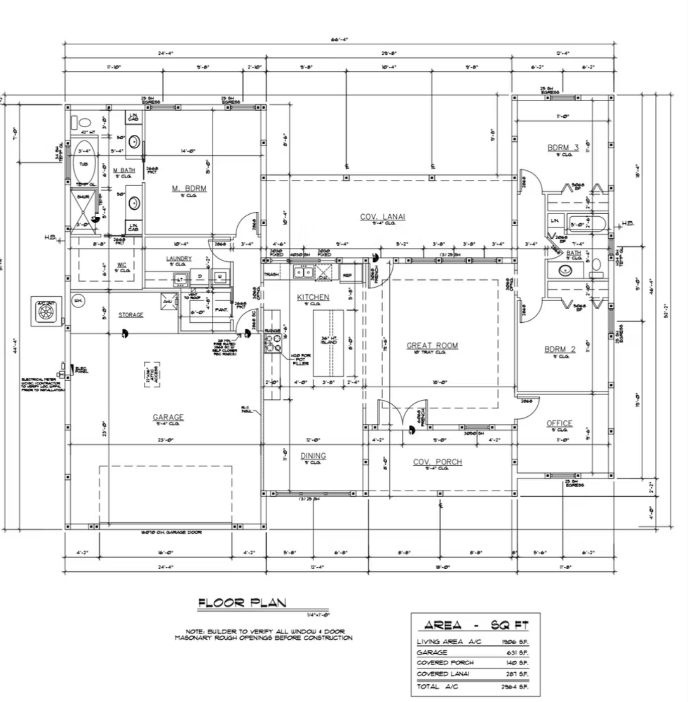 Black-and-white architectural floor plan with labeled rooms, dimensions, and doors