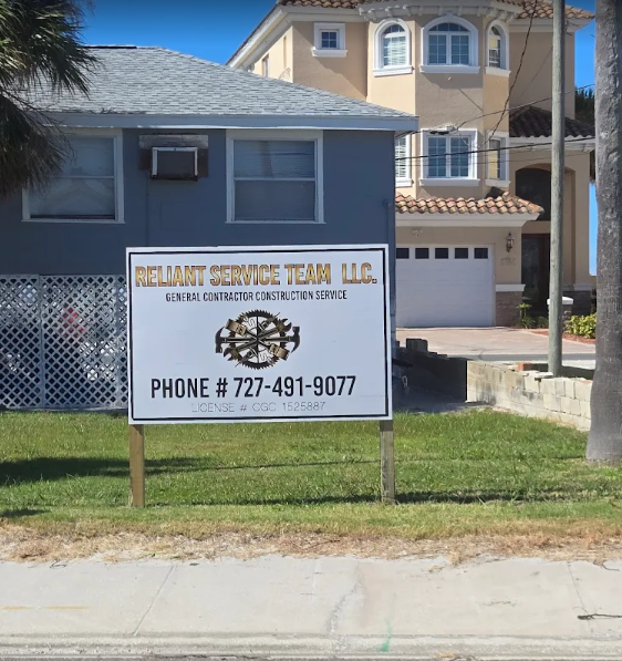Sign for Helmar Service Team LLC, with a phone number.