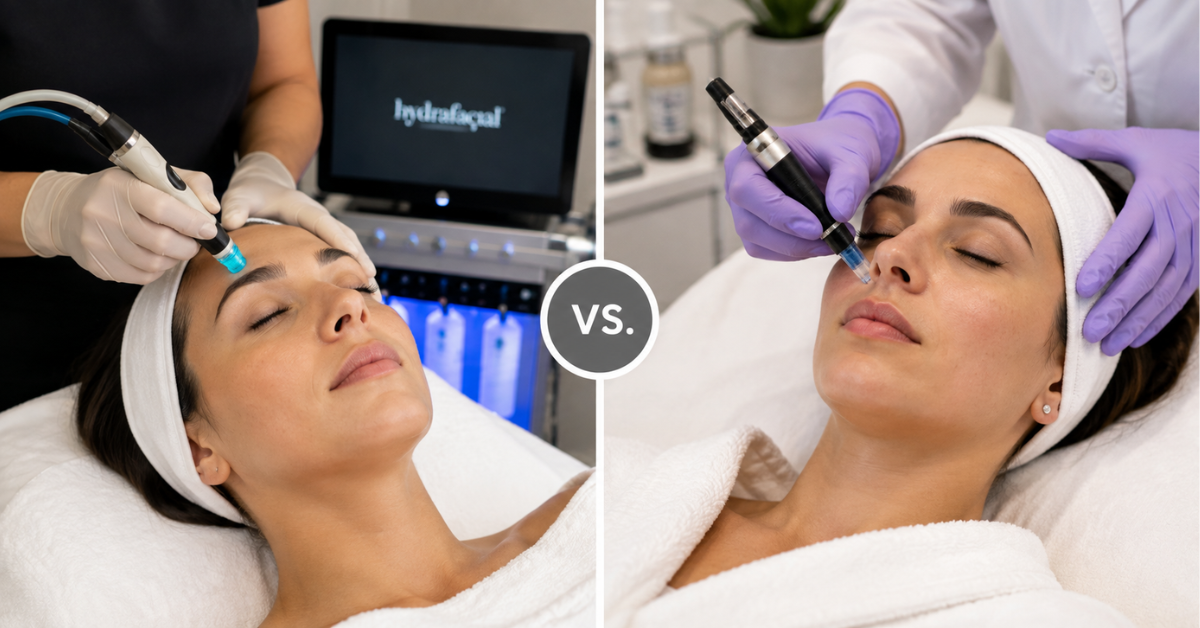 HydraFacial vs Microneedling | Which Is Better for You?