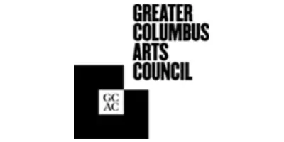 Greater Columbus Arts Council logo with black square and stacked black text on white background