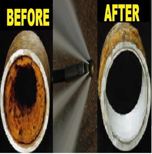 Before and After of Sewer Pipe — Erie, PA — AAA Sewer Service