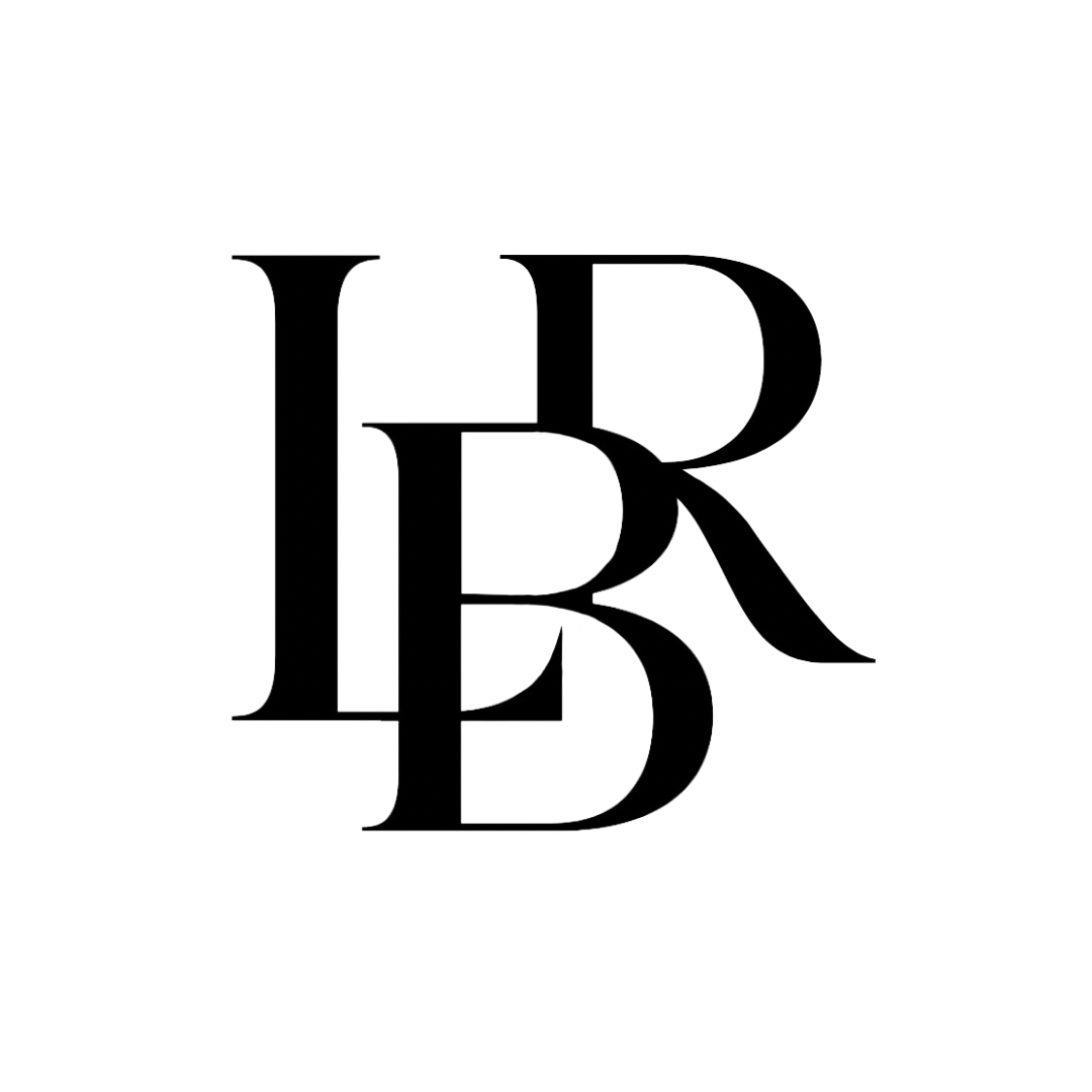 LBR Bridal Chicago logo in black and white.