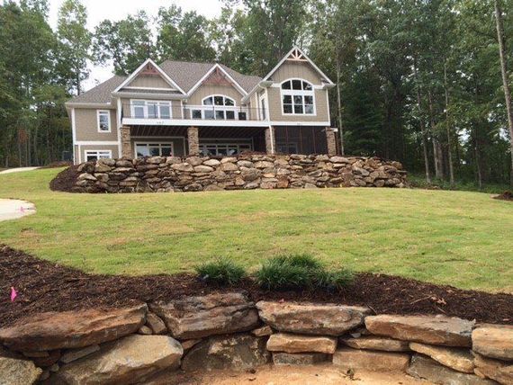 Landscape Rock Stairs — Seneca, SC — Sheriff Landscaping Landscape Rock Stairs — Seneca, SC — Sheriff Landscaping