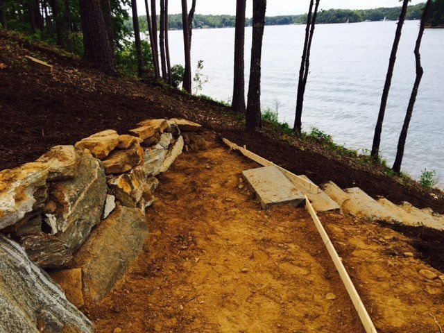 Wall and Stairs — Seneca, SC — Sheriff Landscaping