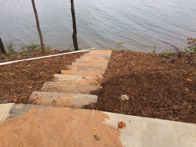 Stairs Down to the Water — Seneca, SC — Sheriff Landscaping