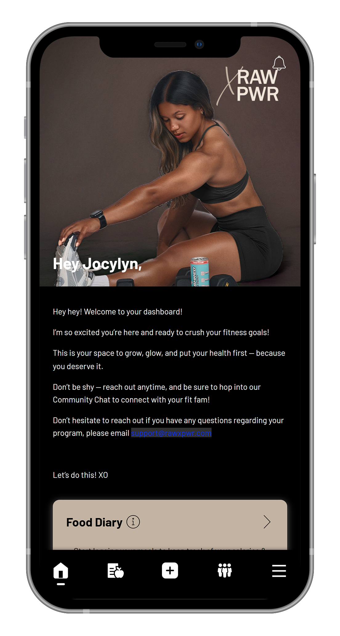 A cell phone with a picture of a woman on the screen.