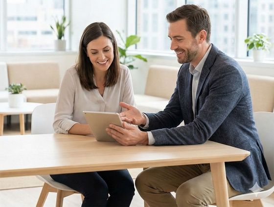 Life insurance advisor discussing coverage options with a client