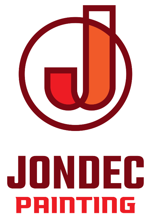JONDEC Painting logo with a red stylized “J” and dark red text on a white background