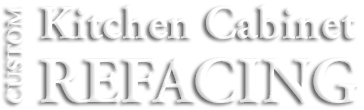 Logo reading “Kitchen Cabinet REFINANCING” in gray text on a white background