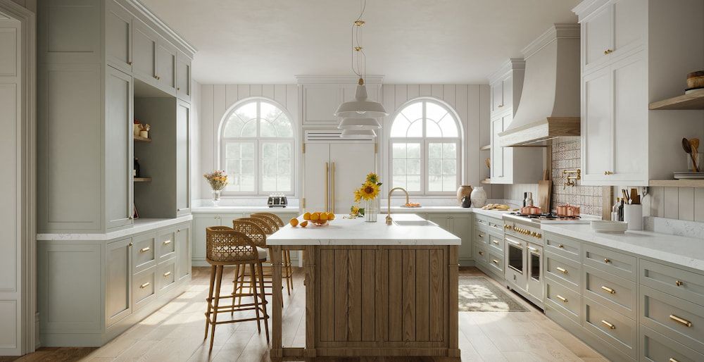 A Kitchen With a Large Island in the Middle of It — Better Stone in Caloundra West, QLD