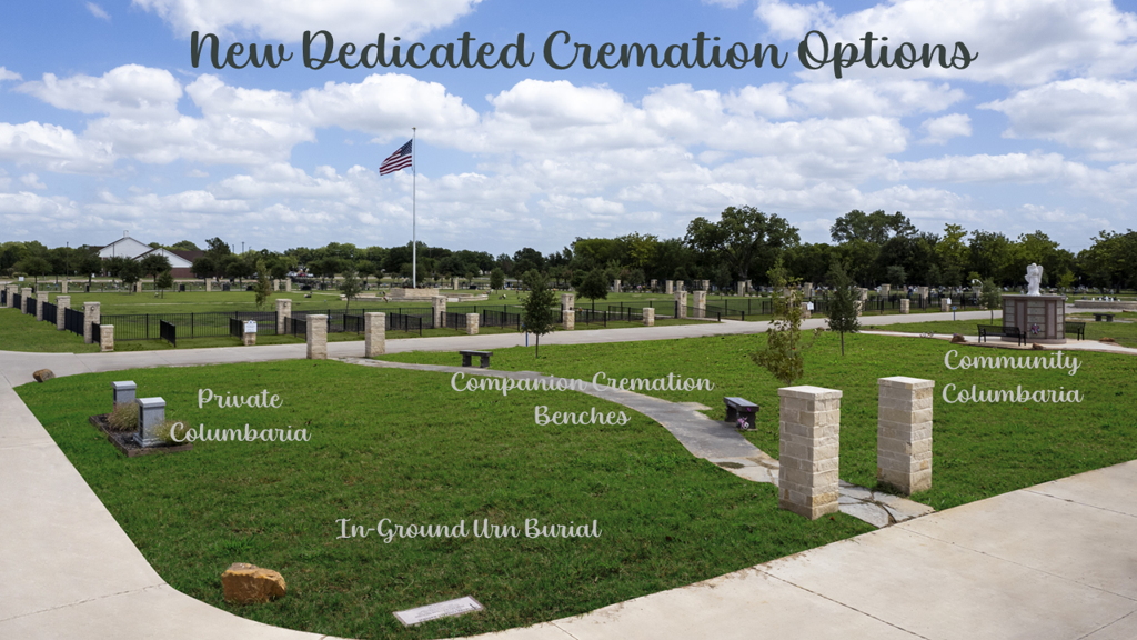 Different cremation cemetery options at New Hope Memorial Gardens