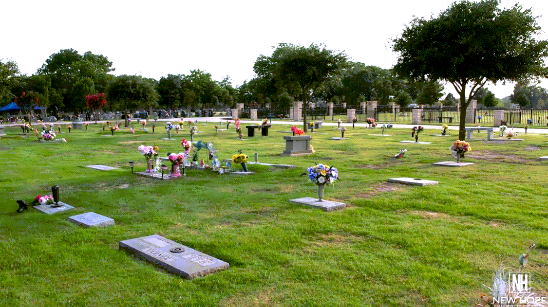 Cemetery plots in New Hope Memorial Gardens