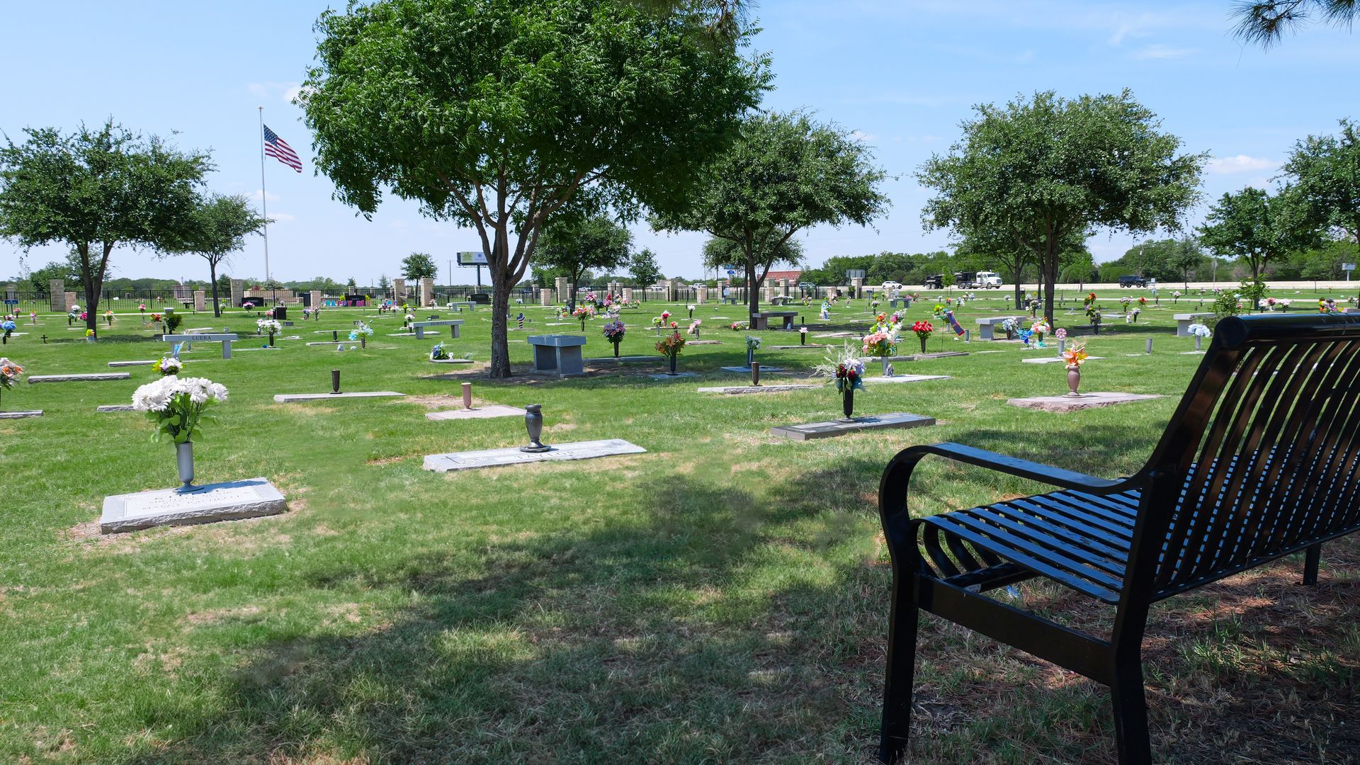 Cemetery plots in New Hope Memorial Gardens