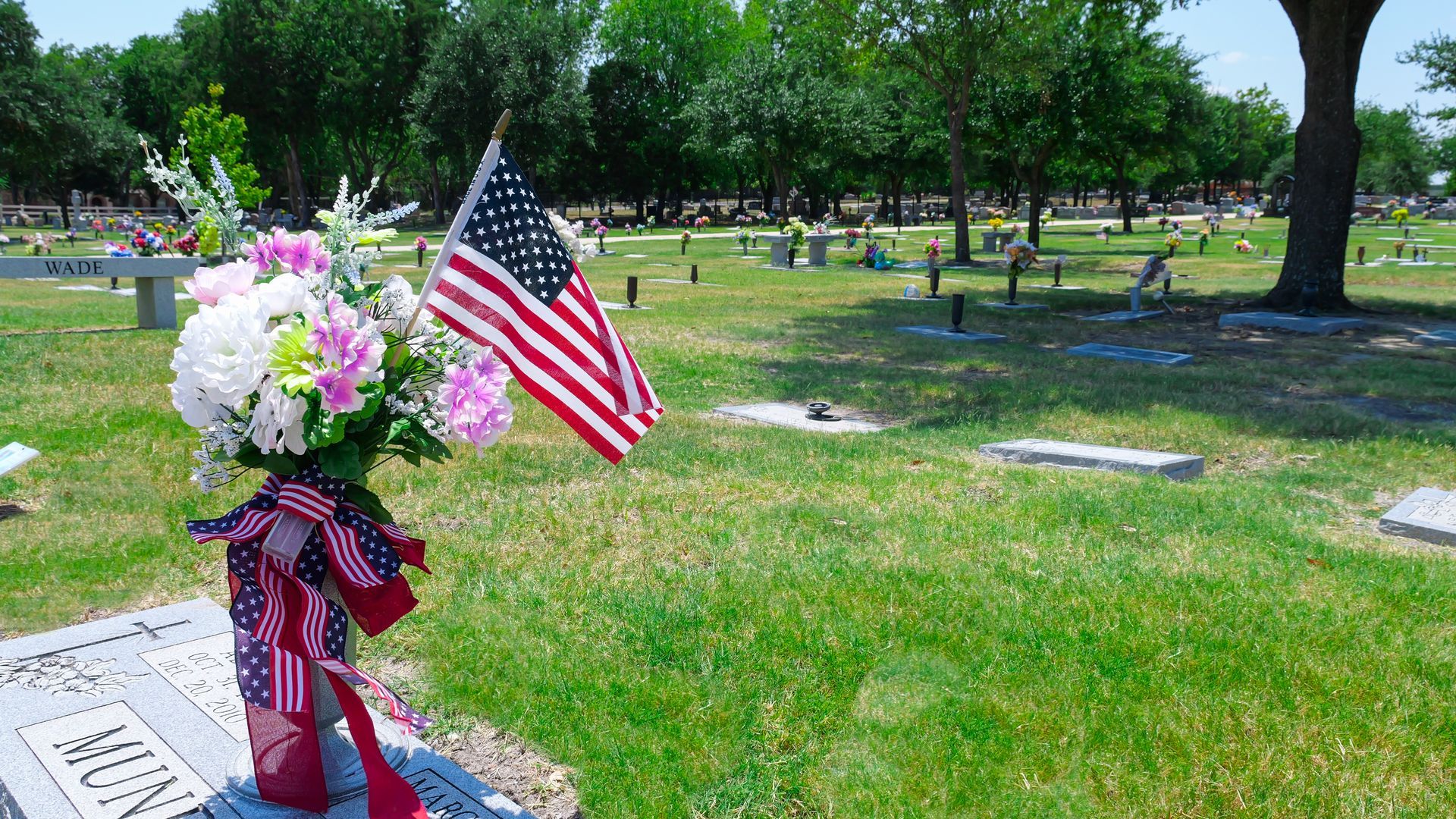 Cemetery plots in New Hope Memorial Gardens