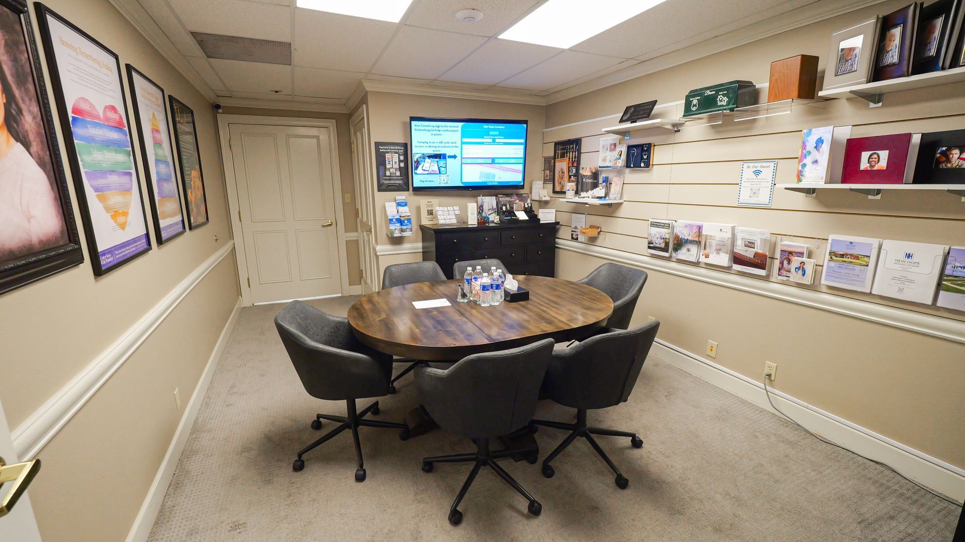 An interior photo of New Hope Funeral Home