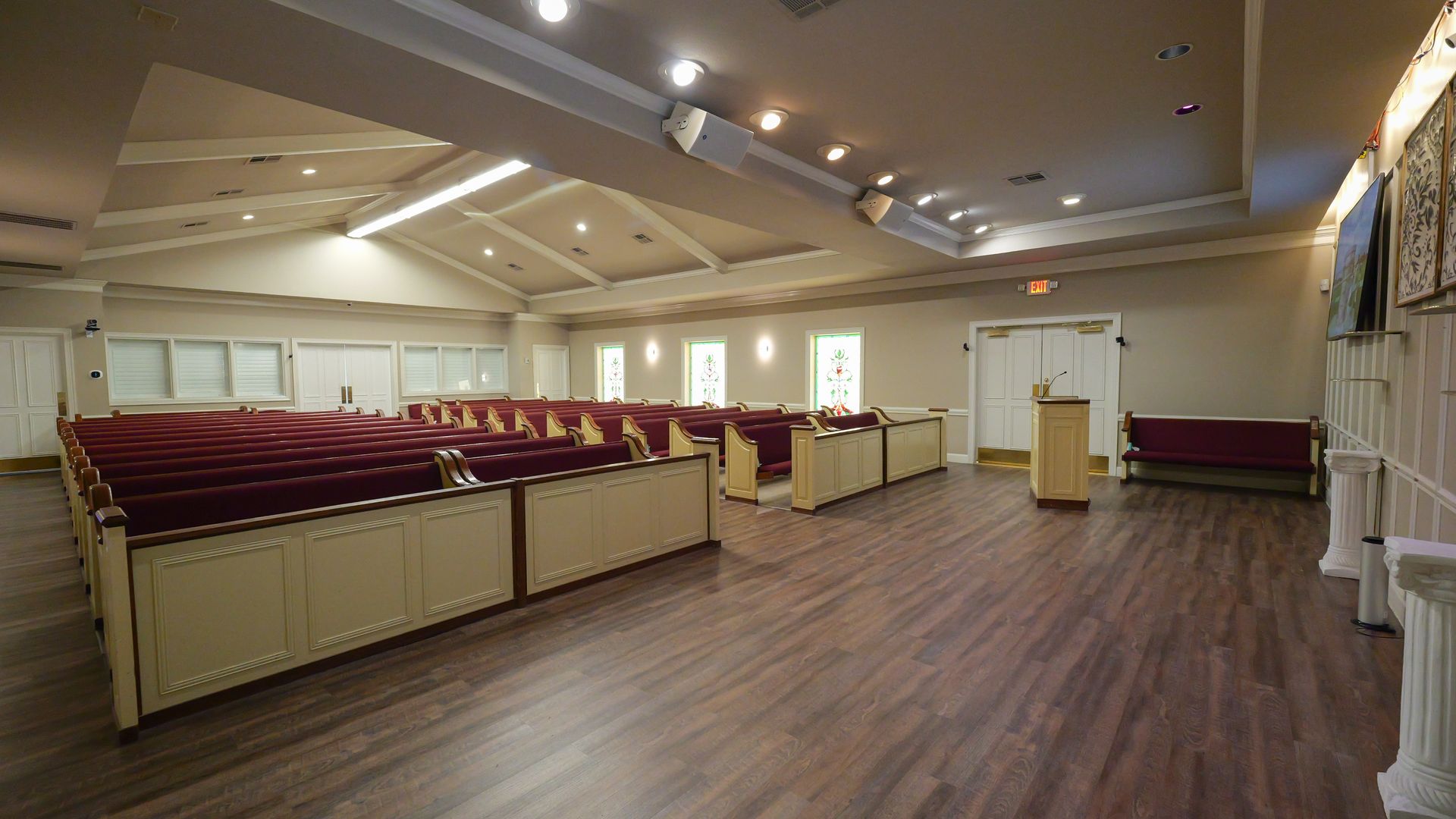 An interior photo of New Hope Funeral Home