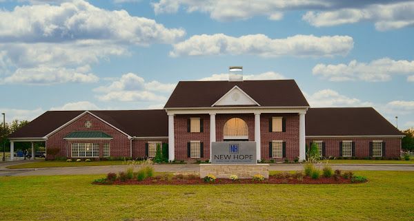 Exterior of New Hope Funeral Home