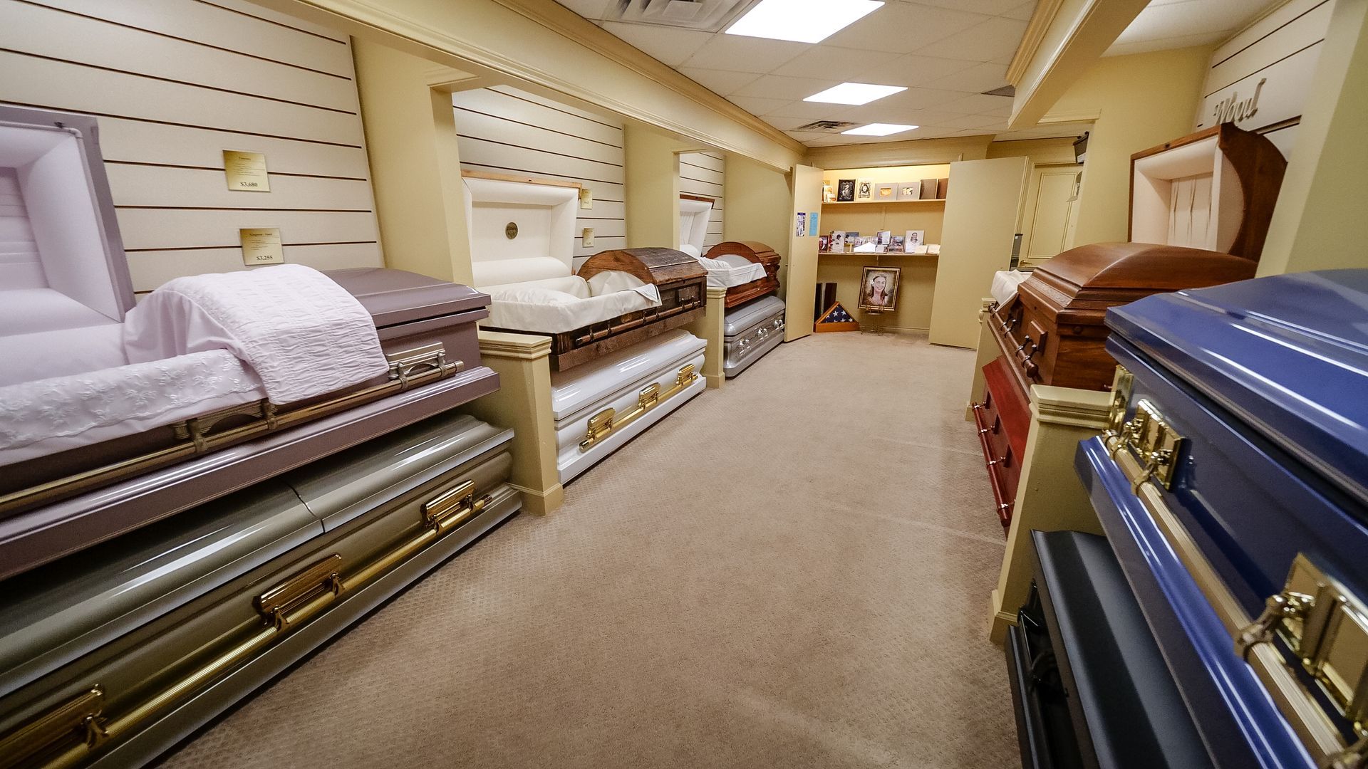 An interior photo of New Hope Funeral Home