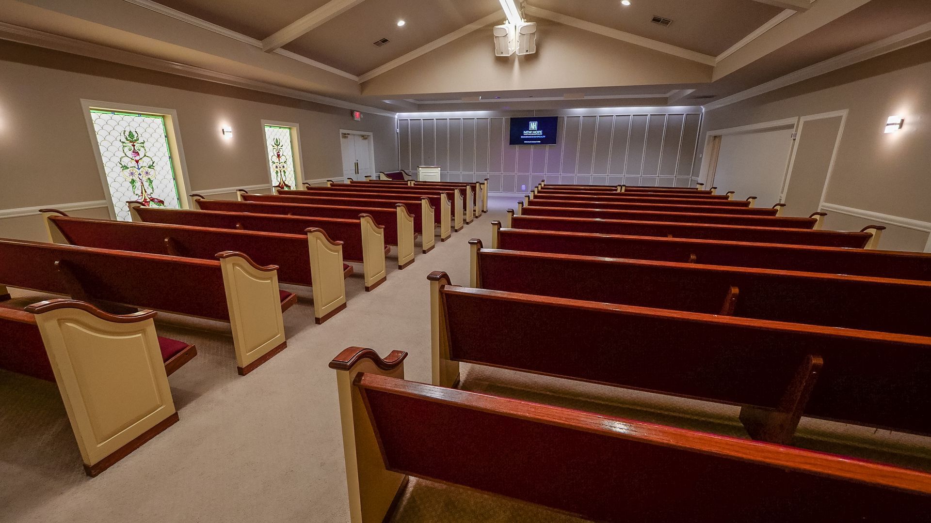 An interior photo of New Hope Funeral Home