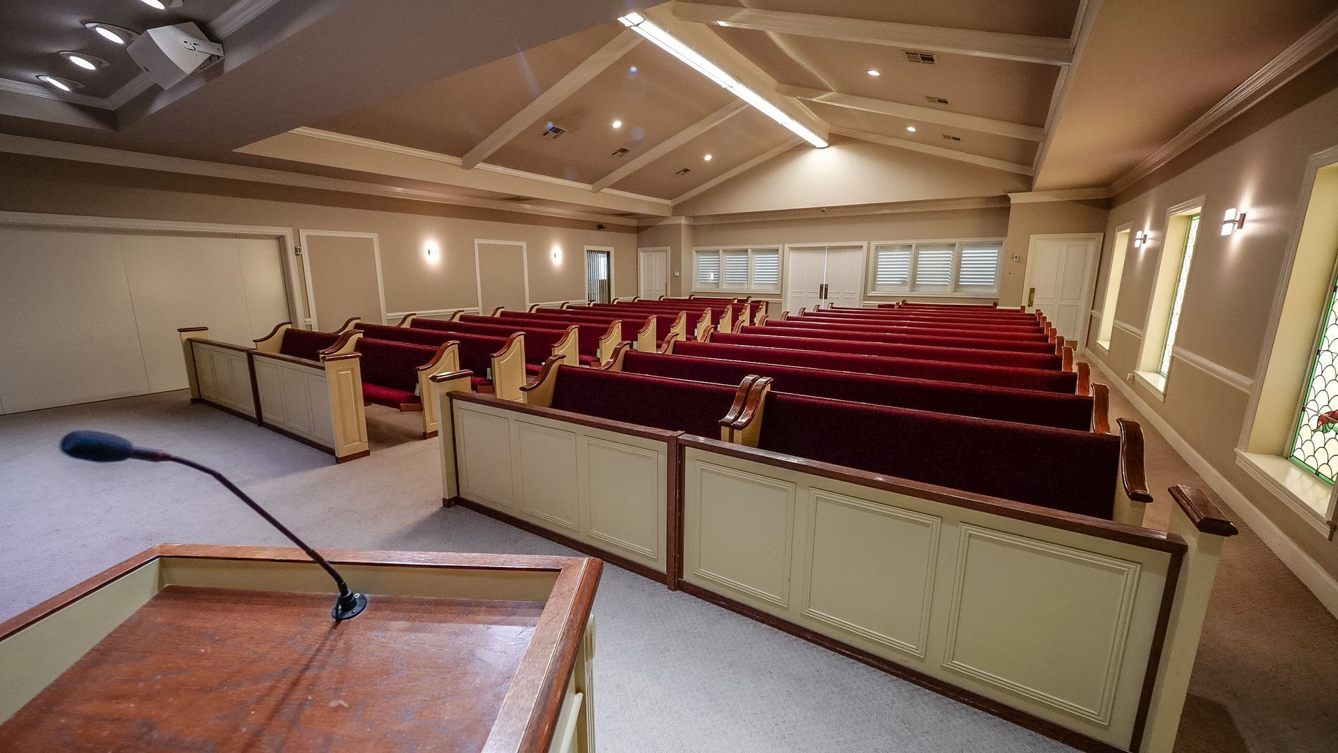 An interior photo of New Hope Funeral Home