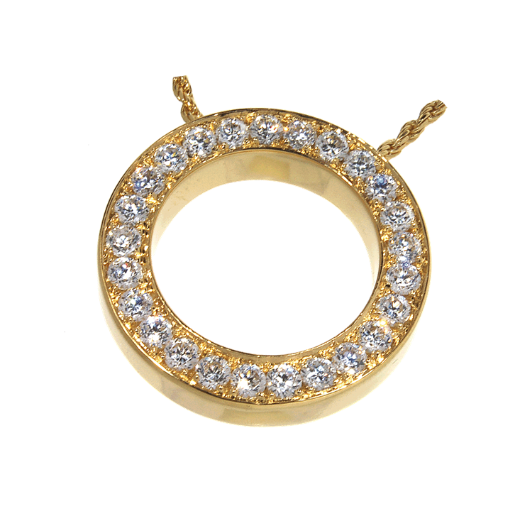 A diamond necklace option for cremation